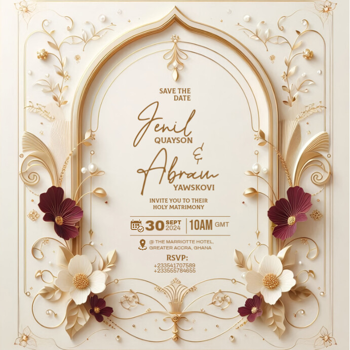 Wedding Invitation Template PosterMyWall