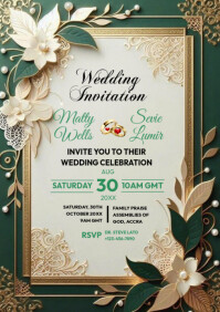 Wedding Invitation Templates A4