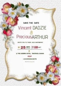 Wedding Invitation Templates A4