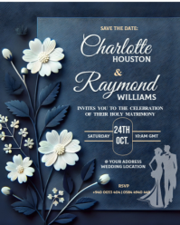 wedding invitation templates Instagram Portrait