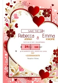 Wedding Invitation Templates A4