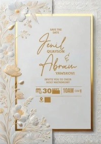 Wedding Invitation Templates A4