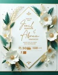 Wedding Invitation Templates Flyer (US Letter)