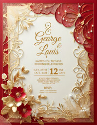 Wedding Invitation Templates Flyer (US Letter)