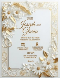 Wedding Invitation Templates Flyer (US Letter)