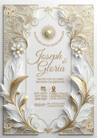 Wedding Invitation Templates A4