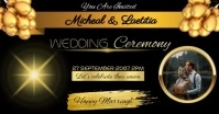 Wedding Invitation VIDEO DESIGN Template, wed Facebook Event Cover