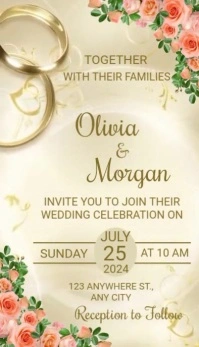 Wedding invitation video template นามบัตร