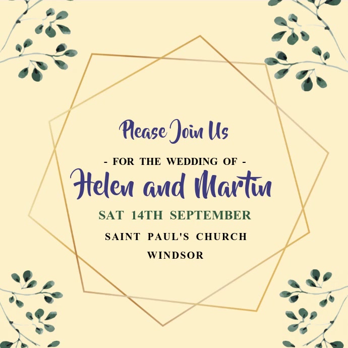 Wedding Invitation Video Template PosterMyWall