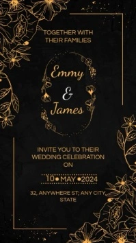 WEDDING INVITATION VIDEO TEMPLATE Youtube Short