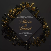 Wedding Invitatioon Instagram post Instagram-bericht template