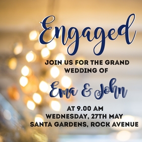 690 Engagement Customizable Design Templates Postermywall