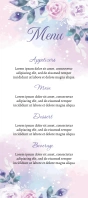 Wedding Menu Template Rack Card