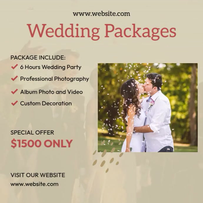 Wedding Packages Template | PosterMyWall