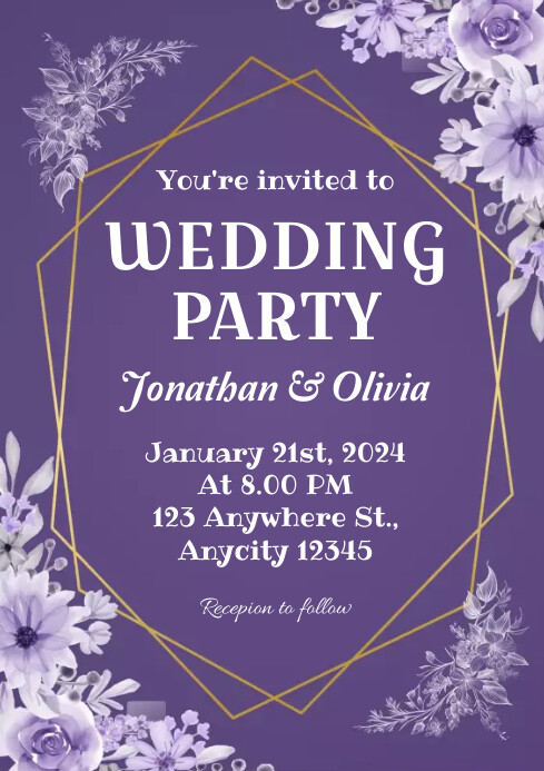 Wedding Party Template PosterMyWall