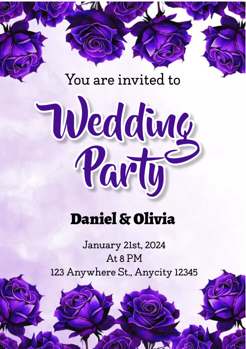 Wedding Party Template PosterMyWall