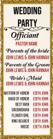Wedding party guest list flyer Half Page Letter template