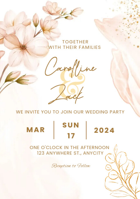Wedding Party Invitation Template | PosterMyWall