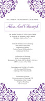 White Wedding Ceremony 宣传卡 Template