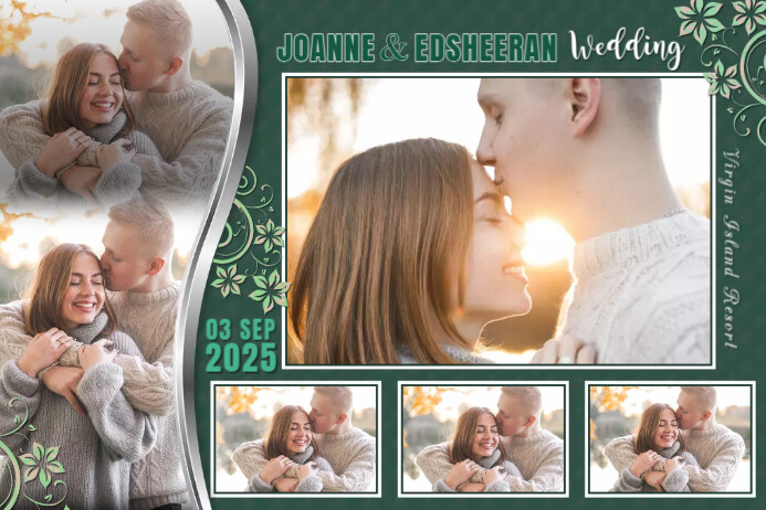 Wedding Photo Booth Template | PosterMyWall