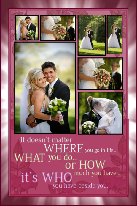 Hochzeit Foto Collage Vorlage Vorlage Postermywall
