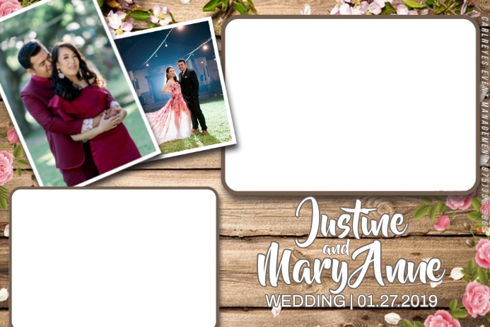 Wedding Photobooth Poster template