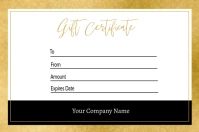 gift certificate Этикетка template