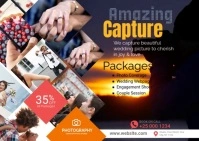 Wedding Photography Ad Briefkaart template