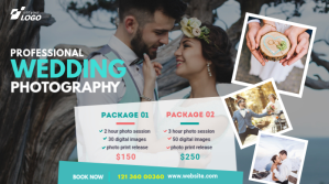 Wedding Photography Ad Twitter Post template