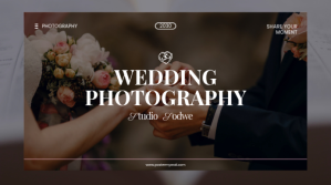 Wedding photography Ekran reklamowy (16:9) template