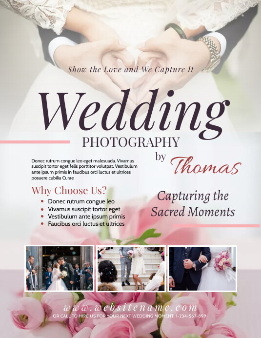 Wedding Photography Flyer Vorlage Postermywall