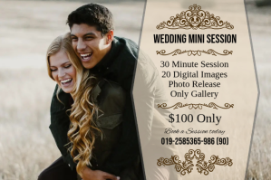 Wedding Photography Mini Session Étiquette template