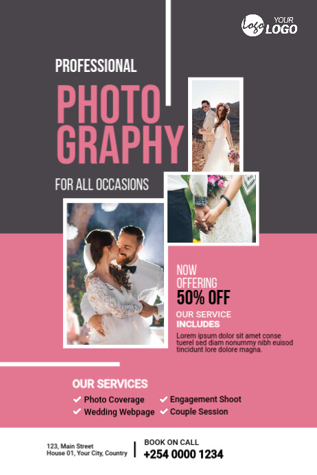 Wedding Photography Poster Template | PosterMyWall