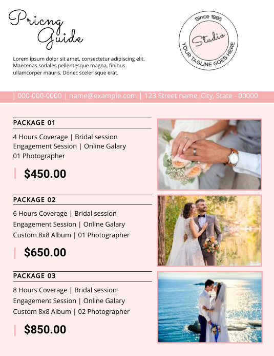 Photography Price List Examples photography-price-list-examples
