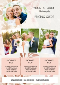 Wedding Photography Price List A6 template