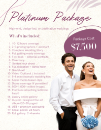 Blanc Wedding Photography Price Guide Folder Template - Page 4