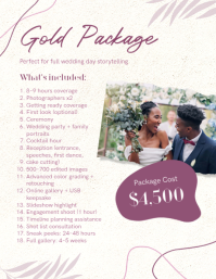 Blanc Wedding Photography Price Guide Folder Template - Page 3