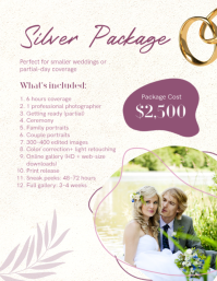 Blanc Wedding Photography Price Guide Folder Template - Page 2