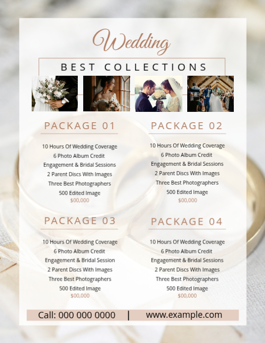 Wedding Photography Price List Template | PosterMyWall