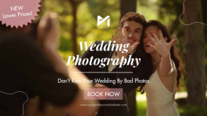 Wedding Photography Services Digitalt display (16:9) template