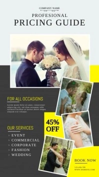 Wedding Photography tamplate Historia de Instagram template