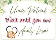 Wedding Placard Template A2