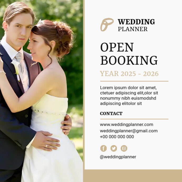 Planner Ad Examples Wedding Planner Ad Template | PosterMyWall