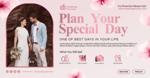 Wedding Planner Banner Facebook 共享图片 template