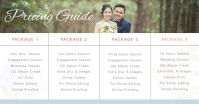 Wedding Planner Pricelist banner Facebook Shared Image template