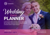 Wedding Planner Service ad Postcard template