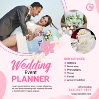 Wedding Planner Service Banner Instagram Post template