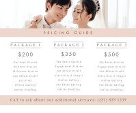 Wedding Planning Packages Price List Large Rectangle template