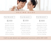 Wedding Planning Packages Price List Grote rechthoek template