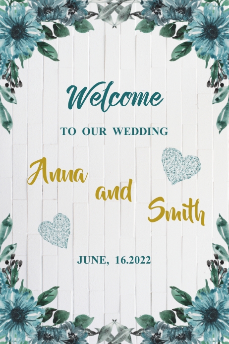 Wedding Poster Template PosterMyWall Wedding Poster Template PosterMyWall